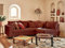 Lisa Design Rune – Ecksofa rechts – 4-Sitzer – aus Cord Terrakotta