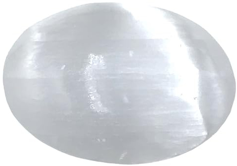 Steinfixx® Bauchiger Selenit Palmstein-Taschenstein | Top Qualität | Ihren Lichtbringer immer dabei