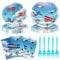 Airplane Birthday Party Supplies Airplane Themed Party Decoration Includes Paper Plates Napkins Tableware Serves 20 Guests