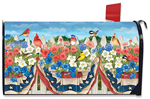 American Birds Spring Magnetische Briefkastenabdeckung, Blumenmuster, Standard Sipeigyd