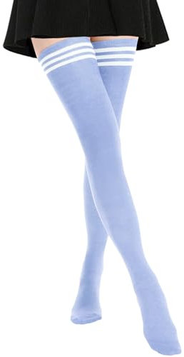 DRESHOW Donna Extra Lunghi Calzini da Ginocchio Coscia Alta Calze Stivali Sopra il Ginocchio