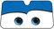 Parasol Coche Delantero - 130×70CM Parasol Coche Parabrisas, Animados Parasol para Coche DE Lámina De Aluminio,Visera De Coche De Dibujos Animados con Ojos Grandes,Parasol De Coche para