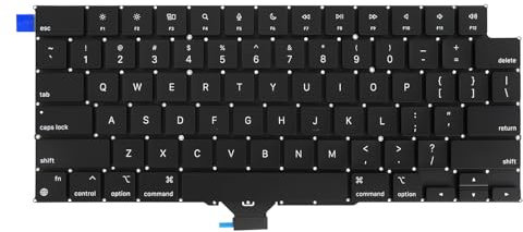 Teclado de repuesto para Apple MacBook Pro A2442 de 14 pulgadas M1 2021/MacBook Pro A2485 de 16 pulgadas M1 2021 diseño inglés de EE. UU