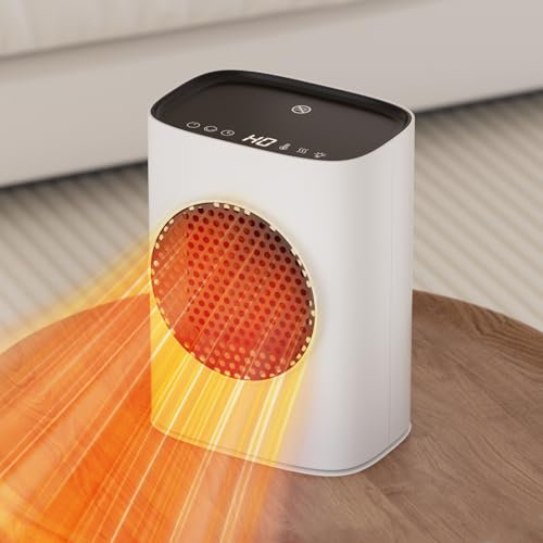 Heilmetz 1500W Heizlüfter Energiesparend, Raum Leise Heizung Elektrisch für Home, 3 Modi Tragbare Heizlüfter mit Thermostat, Überhitzungs- & Kippschutz, 9H Timer, Elektroheizung für Räume Schlafzimmer