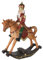 Nussknacker Figur Weihnachten Schaukelpferd Weihnachtsdeko Vintage Xmas 29cm lup096 Palazzo Exklusiv