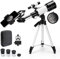 Astronomisches Teleskop 150X HD Vergrößerung Teleskop mit 300/70mm Stativ, Geeignet für Rucksack und Smartphone Adapter für Erwachsene, Kinder und Anfänger