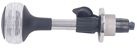 OPPWONG Marine-Navigationslichter für Boote, LED, Ankerlicht, Hecklichter für Boote mit Befestigungsschrauben, 9 Zoll, Weiße LED, Herunterklappbar für Sicheres Segeln, DC 12 V, 24 V,