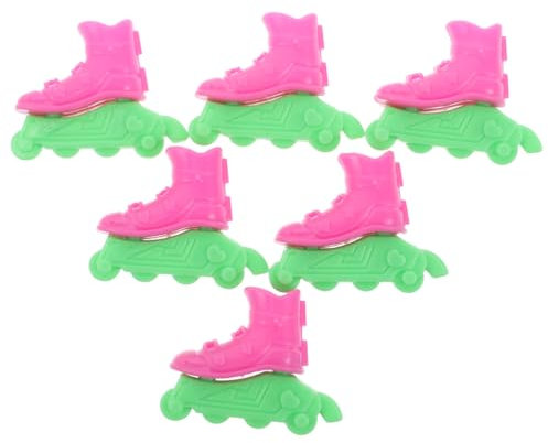 ibasenice 10paare Miniatur Rollschuhe Für Puppen Realistische Dekorationen Für Kreative Bastelprojekte Niedliche Rollschuh-Modelle Für Rollschuhspielzeug Für Fantasievolles Spielen