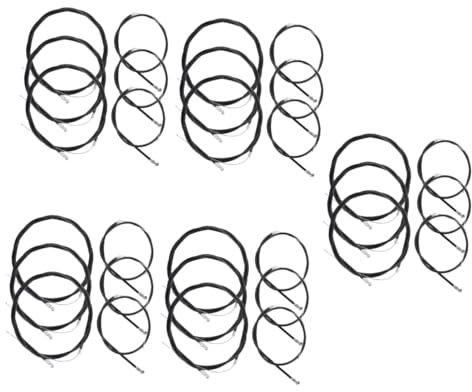 Happyyami 15 Set Cavo del Freno della Bicicletta Catena Pedali Accessori per Biciclette Accessori per Freni per Biciclette Cavo Freno Bici da Strada Filo per Mountain Bike Metallo plastica