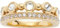 JEWELS BY LEONARDO Ring Bobby • Ring aus goldfarbenem Edelstahl • Gr. 18 (56) • besetzt mit facettierten Steinen und Goldkugeln • Schmuck Geschenk für Frauen • 024807