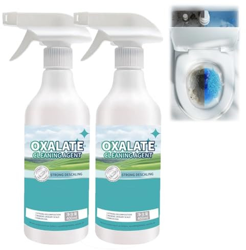 High Concentration Oxalic Acid Toilet All-purpose Cleaner, Highly Effective Oxalic Acid Toilet Cleaner, Efficient Stain Remover, Heavy Duty and Fast, for Floor Tile Countertop (2)