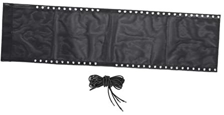 ABOOFAN Lounge Couch Ersatzstoff Für Liegestühle Atmungsaktives Schwarzes Gewebe Mit Seil Langlebig Und Leicht Zu Reinigen Für Gartenmöbel Und Outdoor-aktivitäten