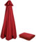 KDQRMVV Sonnenschirm-Ersatzbezug 350cm 8 Streben Wasserdichtes und UV-beständiges Polyestergewebe(Color:Red)