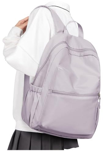 Sac a Dos Collège Lycee Ado Fille Garcon Scolaire Sac à Dos Cartable Renforcé Fille Primaire Ecole Léger Femme Elegant Scolaires Impermeable Garçon Bookbag School Bag Violet
