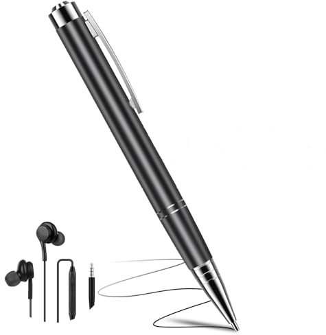 Digital Voice Recorder, 64GB Audio Voice Recorder, 3072Kbps Noise Reduction Voice Recording Device, Dictaphone with Playback Rechargeable for Meetings for Lectures Interviews Classes