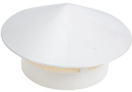 Operitacx Copertura Antipioggia Per Bocchettone in Pvc Resistente Alle Intemperie Design Inclinato Per Rapido Drenaggio Protezione Per Condotto e Tubo Di Scarico Adatta Per Esterni e Uso Dom