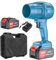 Leaf Blower, Soffiatore Turbo Jet, Soffiatore a Batteria 130.000 Giri/min, Ventilatore a Getto Portatile con Batterie, Caricabatterie e Cassetta Degli Attrezzi