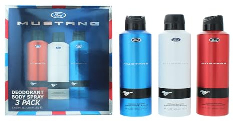 Mustang Deo Trio 3 Piece Gift Set: Deodorant Spray 3 x 200ml