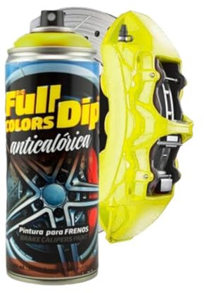 FULL DIP - Spray Amarillo Termoresistente para Pinzas de Freno - Pintura acrílica - 400 ml.
