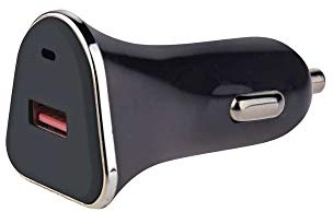 EMOS V0215 USB Ladegerät Quick QC 3.0 / Zigarettenanzünder / 3A Ladeadapter für Auto, PKW, Kfz, 12 V Autoladegerät, Schwarz