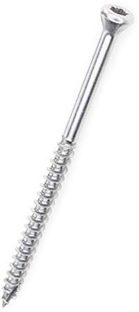 THEILO Terrassenschraube A4 Edelstahl - Terrassenbauschrauben (100, Terrassenschraube A4 5 x 60 mm)