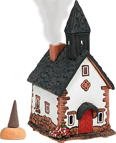 Midene Keramik Räucherhaus, Handarbeit, Künstlerisches Miniatur, Kapelle in Tirol, Italy, R290