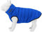 HUGO & HUDSON Reversible Pufferjacke für Hunde, wasserabweisender Mantel, Blau und Marineblau, S30