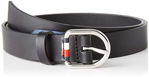 Tommy Hilfiger Damen Corporate Belt 2.5 Gürtel, Schwarz (Black Bds), XX-Small (Herstellergröße: 75)