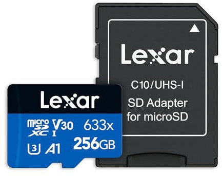 LEXAR 633 x mémoire Flash 256 Go MicroSDXC Classe 10 UHS-I