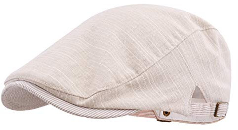 Gisdanchz Schiebermütze Herren Flatcap Barett Herren Baskenmütze Mütze Sommer Gatsby Baskenmütze Karneval Mützen Beige