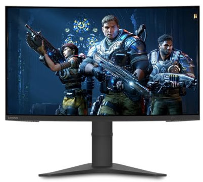 Lenovo G27c-10 - Monitor Gaming Curvo 27 FullHD (VA, 165Hz, 1ms, HDMI, DP, FreeSync, Base Metálica) Ajuste de inclinación/altura - Negro