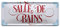 L.E.M.B. Hometrends Blechschild Deko Metall-Schild Fun Vintage Spruch 28cm x 12cm Salle de Bains