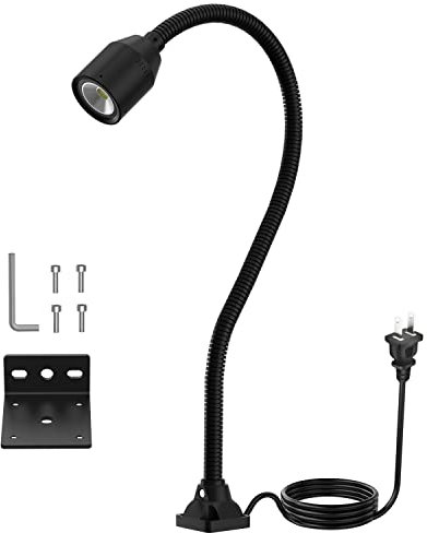 Flexibler LED-Schwanenhals 500 Lumen Schraubbefestigte Arbeitslampe für industrielle Beleuchtung für Werkzeugmaschinen und Drehmaschinen