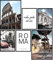 Papierschmiede® Mood Poster Set Rom, Fertiges Bilder Set mit Rahmen (Holz, schwarz), Wohnzimmer Deko Schlafzimmer, 2x DIN A4 und 4x DIN A5, Kolosseum Roma Italien Pizza Pasta