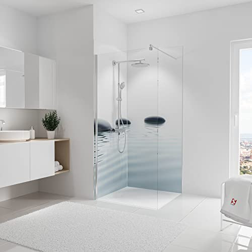 Schulte DecoDesign Wandverkleidung Foto über Eck, Zen-Steine Wasser, 210 x 90 cm