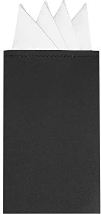Allegra K Herren Vorgefaltete Dreiecksform Satin Einstecktuch Taschentuch Weiß One Size