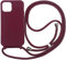 wentdzSW Cordon de Coque Compatible avec iPhone 11,Couleurs de Bonbons Cover Silicone Liquide Lanyard Case Réglable Collier pour Étui Housse -Rouge
