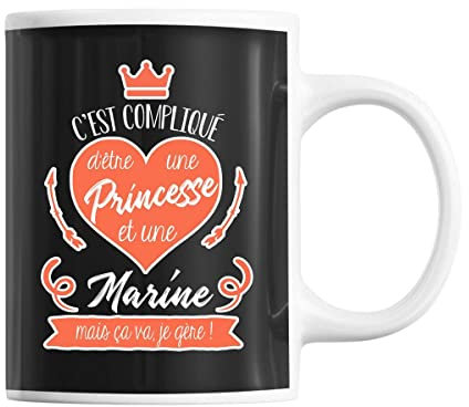 Mug Marine La Princesse | Tasse Prénom