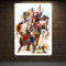 Mittelalterliche Krieger-Legionen-Armor Banner Wandtafel Freimaurerritter Templer-Flagge Messingösen Custom Polyester Bedrucktes Gemälde 96 x 144 cm