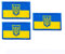 3 Stück Ukraine-Flaggen-Aufnäher, bestickte taktische Moral-Emblem-Etiketten, Klettverschluss für Rucksack, Jacken, Kappen, einheitliche Mantelärmel, Mütze, 7,6 x 5,1 cm (Ukraine blauer Rand)