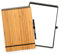 BAMBOOK Notepad - Bambus-Holz Hardcover - A4 - Blanko, Wiederverwendbares Notizbuch, Notizblock, Reusable Notebook