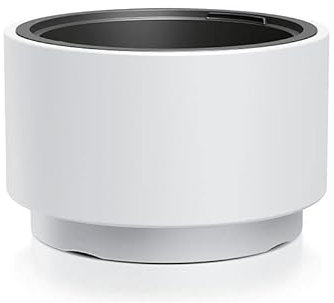 Heos Pflanztopf – 29,5 x Ø 47 cm - Runder Pflanzkübel Indoor & Outdoor – Blumenkübel Indoor – Home Décor – für Zimmerpflanzen Indoor – ausgefallener Pflanzkübel – UV-Beständig, Weiß