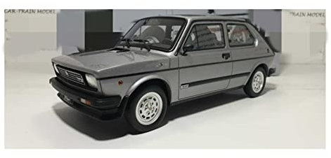 LANUVA 1/18 Für 1982 FIAT 127 Sport 70 PS Resin Limited Edition Automodell Sammlerstücke for Erwachsene (Color : Silver)