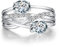 Weißgold Ring Damen Ring 925 Silber Ringe Frauen Diamant Ring Hochzeitsring Verlobungsring Ehering für Braut Silber Ringe Damen 57 Zirkonia Ring Silber mit Stein