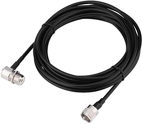 KIMISS Antenna Mount Cable, 5M PL259 UHF Connectors for Car Radio, Mobile Antenna Mount Cable