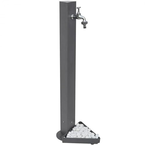 MetallWeb® Gartenbrunnen, Standbrunnen New York, in unterschiedlichen Farben (Grau strukturiert)