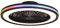 Ventilador de techo LED 60W GAMER 55.6×14.2cm Negro con Mando a distancia Luces RGB