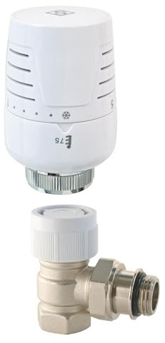 SOMATHERM FOR YOU Robinet thermostatique T302 équerre 3/4 en Laiton Blanc
