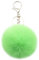 Xsclpomddy Pom Pom Schlüsselbund künstliche weiche Kaninchenhaar Taschenanhänger Ball Schlüsselanhänger für Handtasche Auto Anhänger Dekoration,green