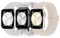 MATCHEASY Geflochtenes Solo Loop Kompatibel mit Apple Watch Armband 38mm 40mm 41mm 42mm, Dehnbarer Eastisch Sport Nylon band für iWatch Series 10/9/8/7/SE/6/5/4/3/2 Ultra Damen Herren, 3 Stück